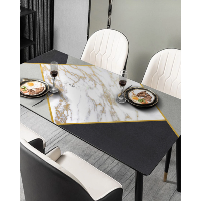 Скатертина ПВХ з візерунком, захист для столу "Stylish marble", 60*90 см Скатертина ПВХ з візерунком, захист для столу "Stylish marble", 60*90 см